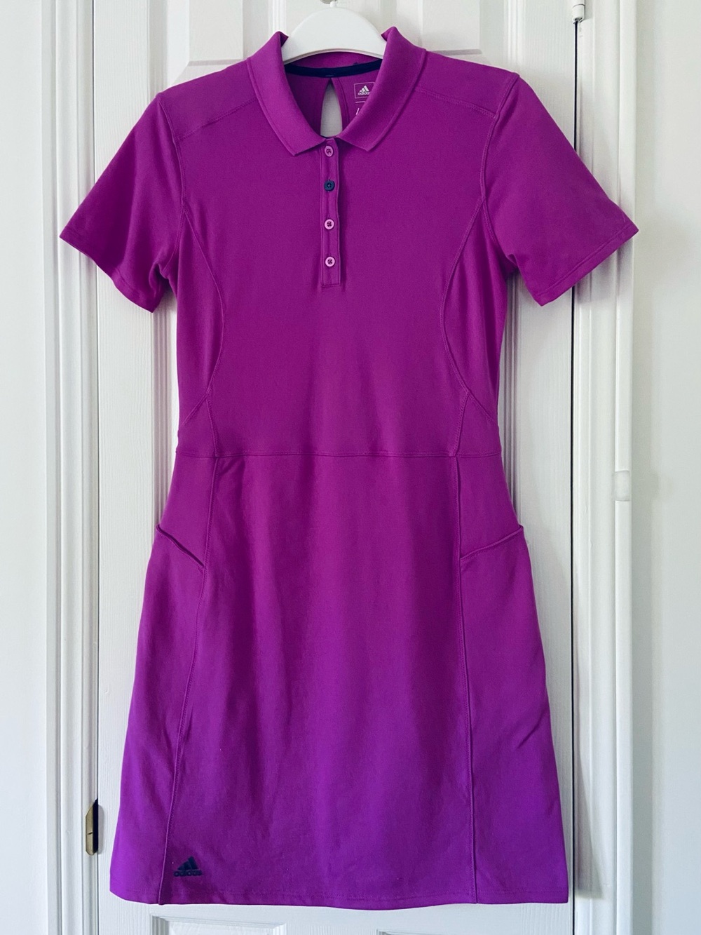 Adidas Purple Short Sleeve Polo Collar Dress l Size 4 l NWOT